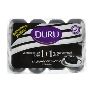Тверде мило Duru з активованим вугіллям Глибоке Очищення 4 x 90 г (8690506497316) зображення 1