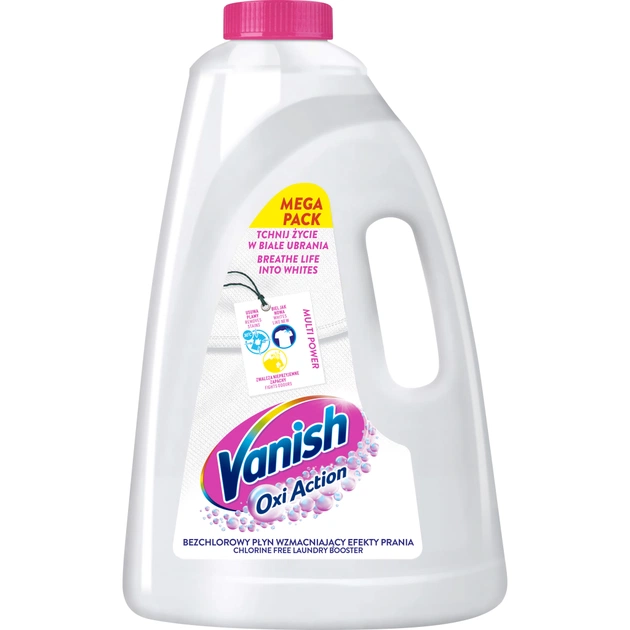 Средство для удаления пятен Vanish Oxi Action Кристальная белизна 3 л (5908252014033/5908252018079) - изображение 1