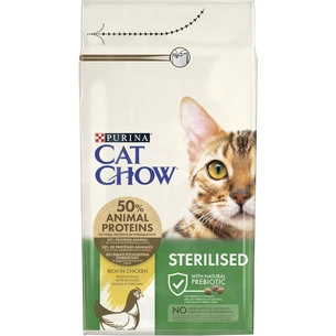 Сухий корм для кішок Purina Cat Chow Sterilised з куркою 1.5 кг (7613032233396) зображення 1