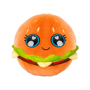 М'яка іграшка Biggies серії Little Foodies - Бургер (надувна іграшка, насос) (BIG002-BU) зображення 1