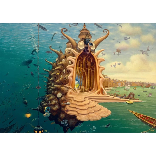 Пазл GoodLoot Imagination: Jacek Yerka Harbor 1000 ел. (5908305249351) - picture 5