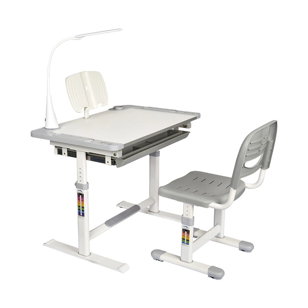 Парта зі стільцем FunDesk Littonia Grey (222529) - picture 1