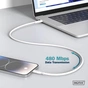 Дата кабель USB-C to Lightning 2.0m USB 2.0 60W silicone white Digitus (AK-600110-020-W) - зменшене зображення 5
