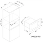 Мікрохвильова піч Kernau KMO 254 G W - уменьшенное изображение 2