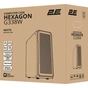 Корпус 2E Gaming Hexagon G338W, без БЖ, 2xUSB 3.0, 1xUSB Type-C, 1x120mm, 3x120mm ARGB, TG Side Panel, AT (2E-G338W) - зменшене зображення 7