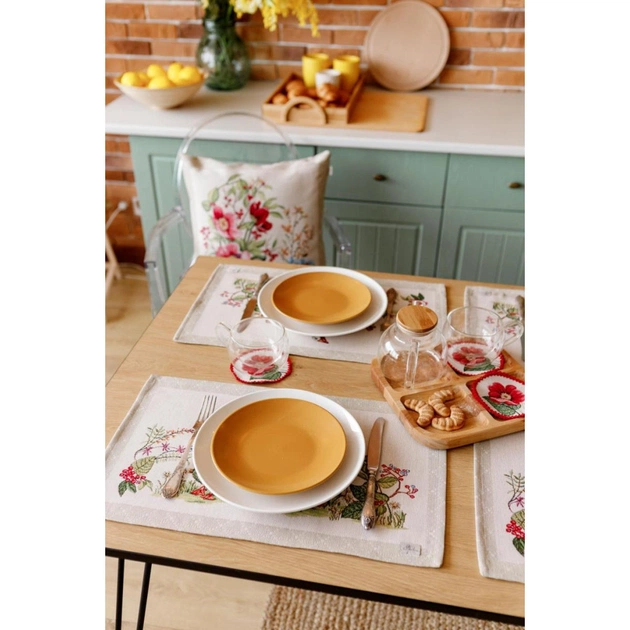 Наволочка Прованс гобеленова декоративна Букет квітів 45х45 см (034211) - picture 6