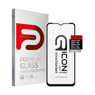 Скло захисне Armorstandart Icon OPPO A57s 4G/A57 4G/A57e 4G/A77 4G/A77s 4G Black (ARM64763) зображення 1