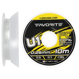 Флюорокарбон Favorite U1 FC 10m 2.5/0.26mm 10.1lb/4.58kg (1693.11.80) зображення 1