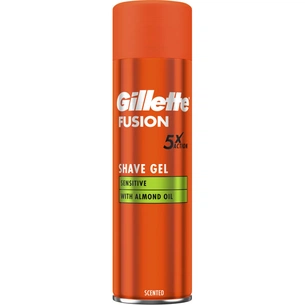 Гель для гоління Gillette Fusion Для чутливої шкіри 200 мл (7702018617098) изображение 1