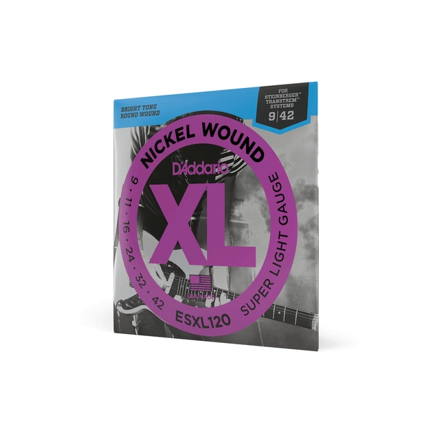 Струни для гітари D'Addario XL Nickel Wound Super Light Double Ball End (09-42) (ESXL120) - picture 2