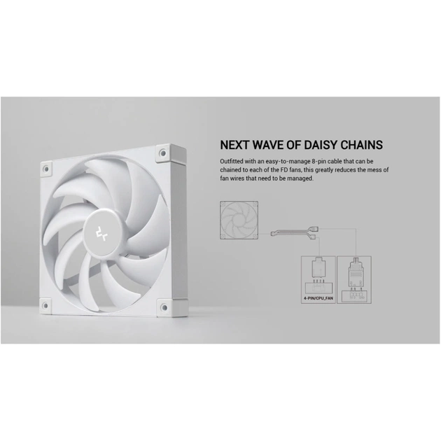 Кулер до корпусу Deepcool FD14 WH - зображення 8