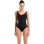 Купальник Arena Clip Back Swimsuit Solid B 010651-510 чорний, білий 40 (3468337746348) - уменьшенное изображение 1