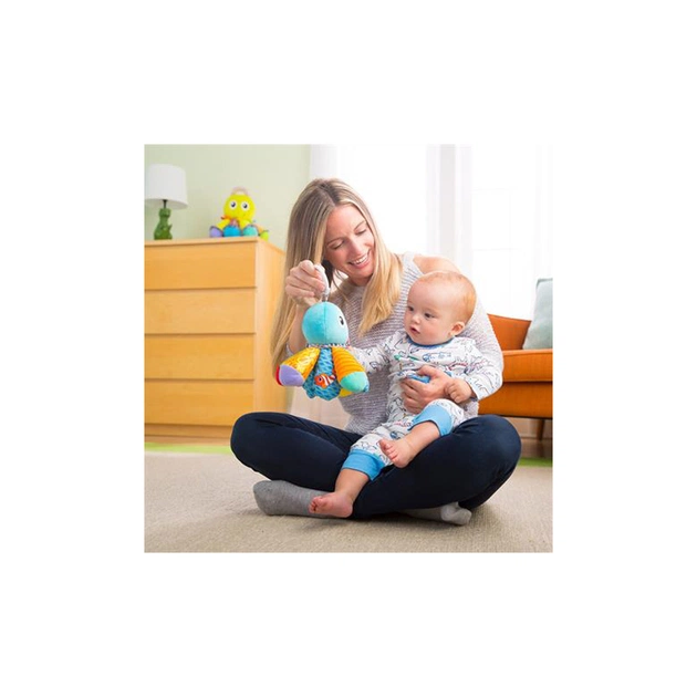 Іграшка на коляску Lamaze Восьминіг із пискавкою і дзеркальцем (L27514) - picture 3