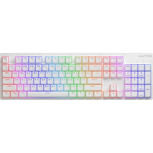 Клавіатура Hator Rockfall 2 Mecha Orange USB White (HTK-711) зображення 1