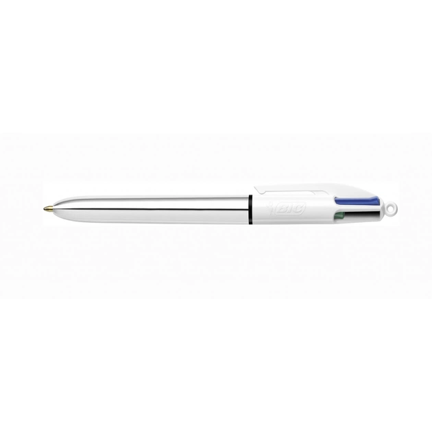 Ручка масляная Bic 4 in 1 Colours Shine Silver, серебряная (bc982873) - изображение 1