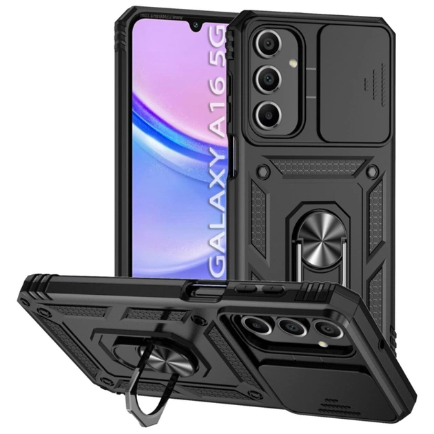 Чохол до мобільного телефона BeCover Military BeCover Samsung A16 4G SM-SM-A165/A16 5G SM-A166 Black (712158) - зображення 1