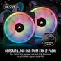 Кулер до корпусу Corsair LL140 RGB Twin Pack (CO-9050074-WW) - зменшене зображення 3