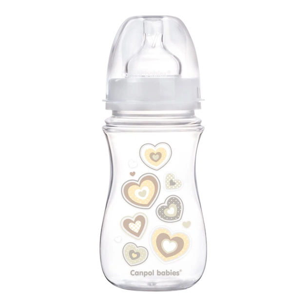 Пляшечка для годування Canpol babies антиколькова EasyStart Newborn baby 240мл (35/217_bei) - зображення 1
