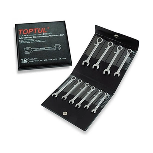 Ключ Toptul набір дюймових комбінованих мініатюрних 10 шт. (5/32"-7/16" (GBBA1001) зображення 1
