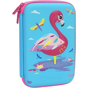 Пенал Cool For School з тисненням 1 відділення Блакитний (QT-5632-Blue) зображення 1