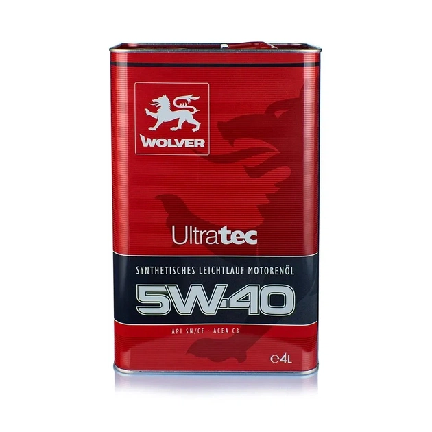 Моторна олива Wolver Ultratec 5W-40 4л (4260360940811) - picture 1