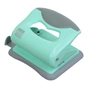 Діркопробивач Buromax пластиковий PASTEL, до 20 аркушів, 125 х 95 х 65 мм, м'ятний (BM.4020-38) - зменшене зображення 1