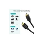 Кабель мультимедійний HDMI to HDMI 2.0m V.2.1 8K 60Hz HDR10 HLG 48Gbps YUV 444 Choetech (XHH-TP20) - уменьшенное изображение 3