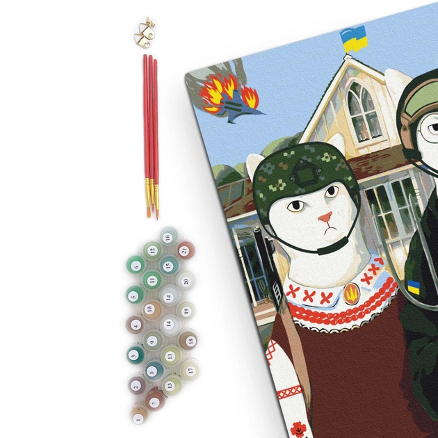 Картина по номерам Orner Українські Котики 40х50 см (orner-1675) - picture 3