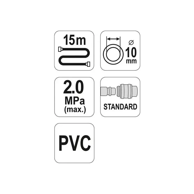 Пневматичний шланг Yato YT-24240 - picture 3