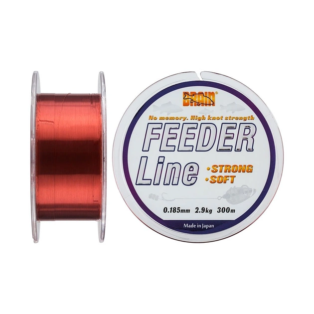 Волосінь Brain Feeder 300 m 0,185 mm #1.2, 2.9 kg, 6.4 lb, ц.: copper (1858.70.01) - изображение 1