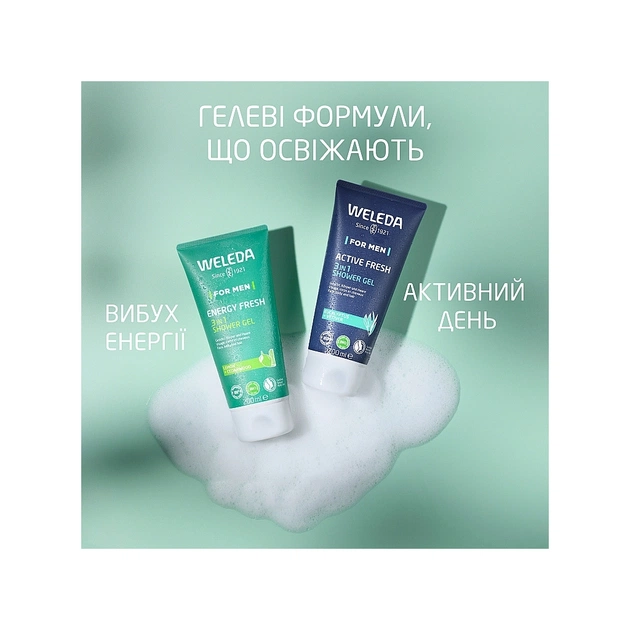 Гель для душу Weleda Energy Fresh Shower Gel 3 в 1 200 мл (7611916558283) - picture 6