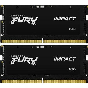 Модуль пам'яті для ноутбука SoDIMM DDR5 32GB (2x16GB) 6000 MHz Impact Kingston Fury (ex.HyperX) (KF560S38IBK2-32) зображення 1