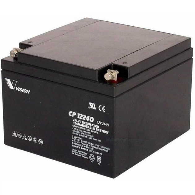 Батарея до ДБЖ Vision CP 12V 24Ah (CP12240E-X) - зображення 1