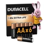 Батарейка Duracell AA лужні 6 шт. в упаковці (5007757) - зменшене зображення 1