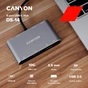 Порт-реплікатор Canyon 8-in-1 USB-C (CNS-TDS14) - зменшене зображення 2