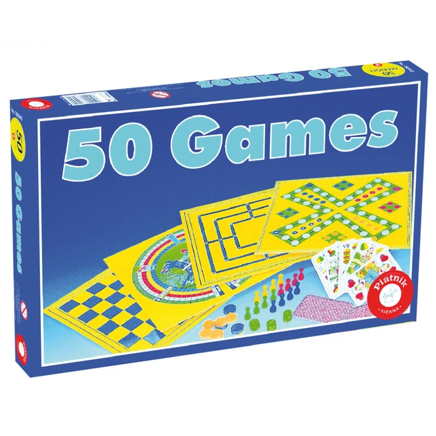 Настольная игра Piatnik Набор 50 игр (PT-780042) - изображение 1