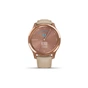Смарт-годинник Garmin vivomove Luxe, RoseGold, Light Sand, Leather (010-02241-21) - зменшене зображення 4
