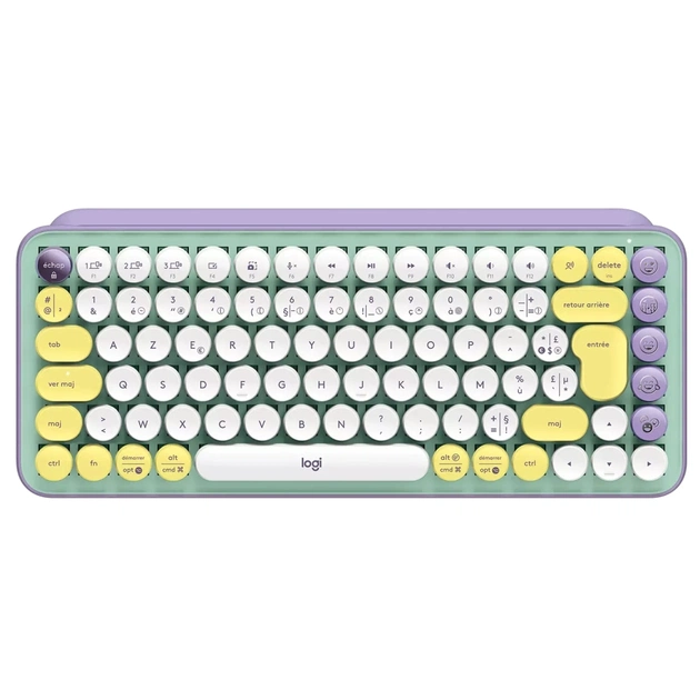 Клавіатура Logitech POP Keys Wireless Mechanical Keyboard UA Daydream Mint (920-010736) - зображення 1
