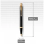 Ручка кулькова Parker IM 17 UKRAINE Black GT BP Тризуб із колосків (22032_T059y) - уменьшенное изображение 4