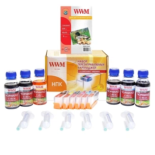 Комплект перезаправних картриджів WWM Canon MG7740/TS8040/9040 (RC.CLI471/6ARC) зображення 1