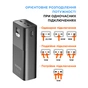 Батарея універсальна Sigma X-power SI30A6QLX 30000mAh, PD/65W, LED, cable 100w, black (4827798835111) - зменшене зображення 6