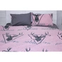 Постільна білизна MirSon Бязь 17-0516 Noble deers pink Євро (2200003644388) - зменшене зображення 2