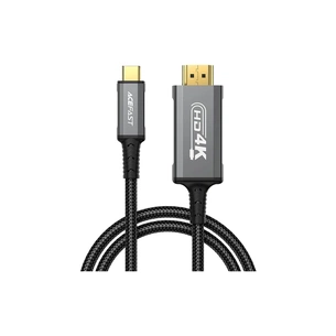 Кабель мультимедійний USB-C to HDMI M 1.8m black Acefast (6974316283362) зображення 1