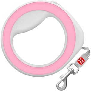Повідець для собак WAUDOG R-leash світловідбиваюча стрічка XS-M до 40 кг 2.9 м рожевий (81277) изображение 1