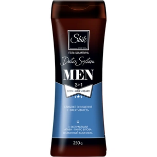 Гель для душу Shik 3 в 1 Men Detox System 250 г (4820023368903) зображення 1