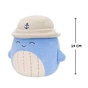 М'яка іграшка Squishmallows Синій кит Самір у панамі 19 см (SQCR06593) - зменшене зображення 2