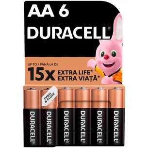 Батарейка Duracell AA лужні 6 шт. в упаковці (5007757) зображення 1
