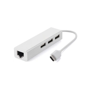 Концентратор Value Type-C Hub 3-port USB2.0 + RJ45 Fast Ethernet White (S0742) зображення 1