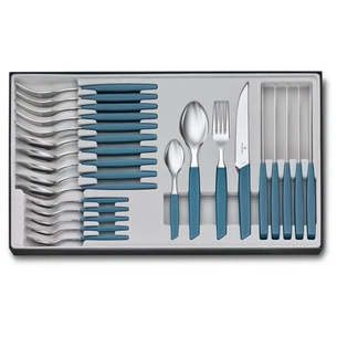 Набір столових приборів Victorinox Swiss Modern Table Set 24 шт Steak Blue (6.9096.12W2.24) зображення 1