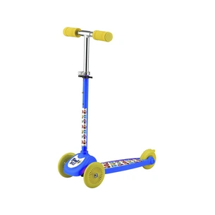 Самокат Bimbo Bike Monsters 12` з регулюванням висоти Синьо-жовтий (75803-IS) зображення 1